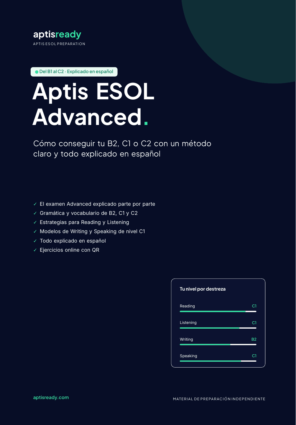 Portada del libro Aptis ESOL Advanced